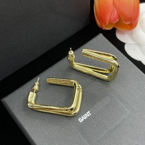 Luxus -Designer -Studentuch Ohrringe Maiden Premium Hoop Ohrringe BOLD BREFT YS L OHRRINGS Klassiker Gold Silber Fashion Schmuck Geschenk