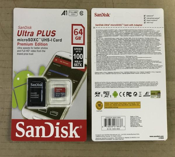 32GB64GB128GB256GB ORIGINAL SDK MICRO SD CARD PC TF CAPACIDADE C10ACTual Cards de memória Cardxc Cartão de armazenamento 100MBS8852094