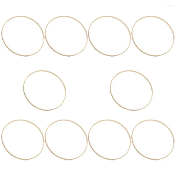 Dekorative Blumen 20 pcsdecorative DIY Weihnachtskranzversorgungsring Ring Bulk Crafts Hoop Holzstickerei Moos