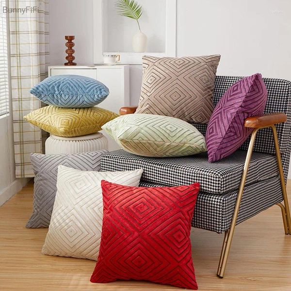 Kissen Nordic Cover Pouf Modern House Decorative für Schlafzimmer Luxus komfortables Sofa Couch Fundas de Cojines 45x45