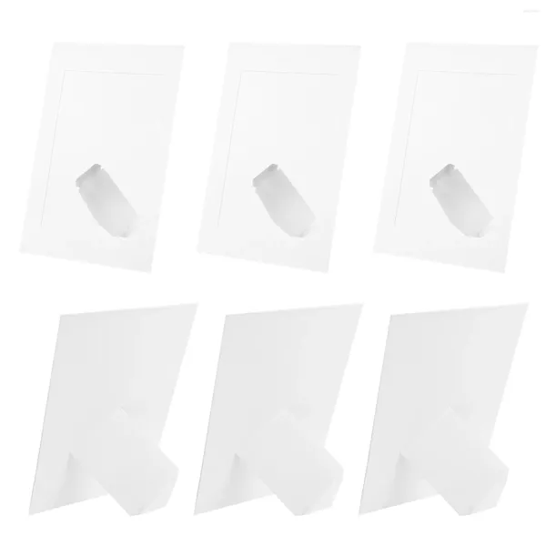 Quadros 10 PCs Kraft Paper PO Frame DIY Tabela de decoração para casa (7 polegadas - cor (conjunto de 10))