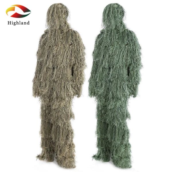 Telescópios Hot 500g Camouflage Roupas de lã de lã de seda Camuflagem Pássaro assistindo roupas ao ar livre Camuflagem mista de camuflagem Ghillie terno de terno