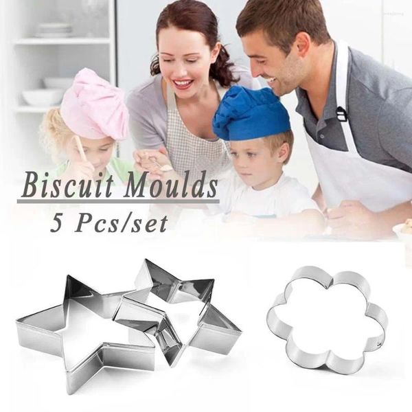 Moldes de cozimento decorando bolo de ovo frito Heartstar Shape Cutter Ferramentas Ferramentas de Biscoito Biscoito de Cozinha