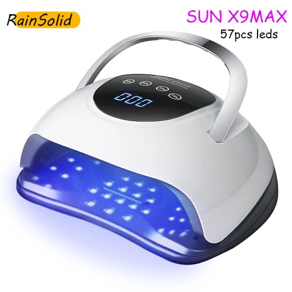 RESTS SUN X9 MAX UV LED -LAMP für Nagel 114W Gel polnischer Trockner mit Bewegungssensor LCD Zeigen Sie schnelles Trockner -Gel -Nagel -Nagel -Maniküre -Werkzeug an