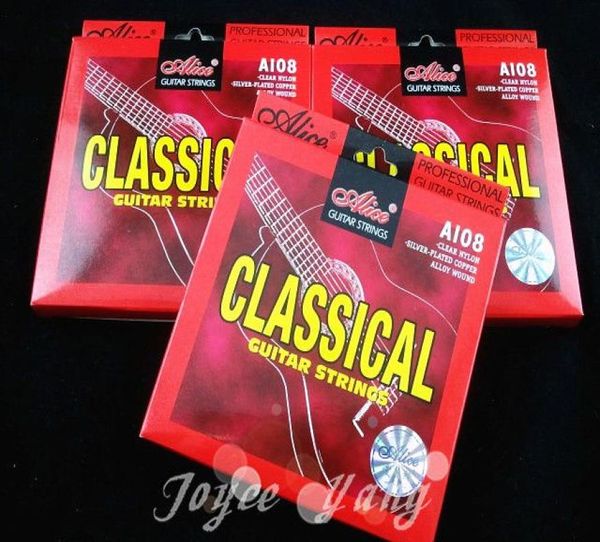 Molti 3 set Alice A108n Clear Classical Cuitar Strings Nylon Strings 1st6th Strings Woles 4515709