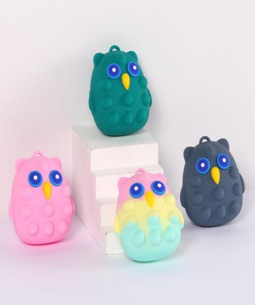 Fidget Toys 5Style Owl Bubble Music Sports Push It Bubble Sensory Autism Special Needs Scesso Stening Squeeze Decompression Toy F9425836