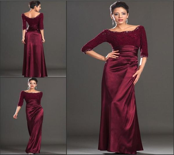 Yeni Varış Koyu Kırmızı Kepçe Boyun Halı Ünlü Miss Nijerya Yarım Kollu Dantel Ünlü İlham Verici Elbise Resmi Pageant Dresse4223557