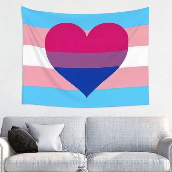 Arazzi transgender e bisessuali arazzi in tessuto bohémien appeso lgbt yaoi boy love decorazioni decorazioni tende coperta