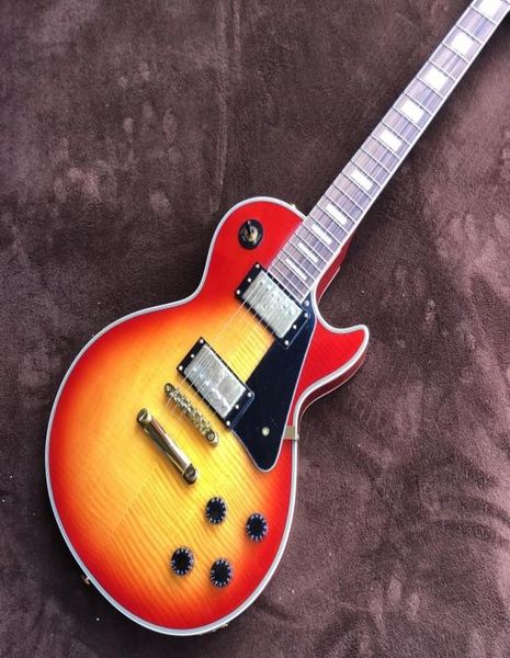 Guitarra de LP personalizada Redburst de alta qualidade Chibson pode personalizar todos os tipos de guitarra elétrica entrega7075857