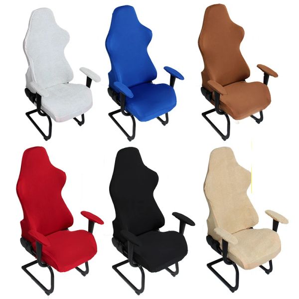 Aksesuarlar 1 Set Oyun Sandalyesi Kapak Spandex Ofis Sandalyesi Kapak Bilgisayar Sandalyeleri için Elastik Koltuk Kapakları Slipcovers Housse De Chaise