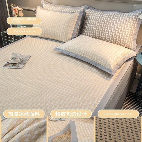 Bedding define o tapete de fibra de fibra de fibra de verão de três peças dormitórios dormitórios de ar condicionado único