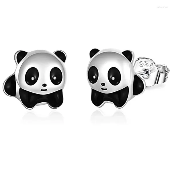 Brincos de garanhão Modern moda animal espumante panda temperamento Jóias de declaração elegantes de acessórios