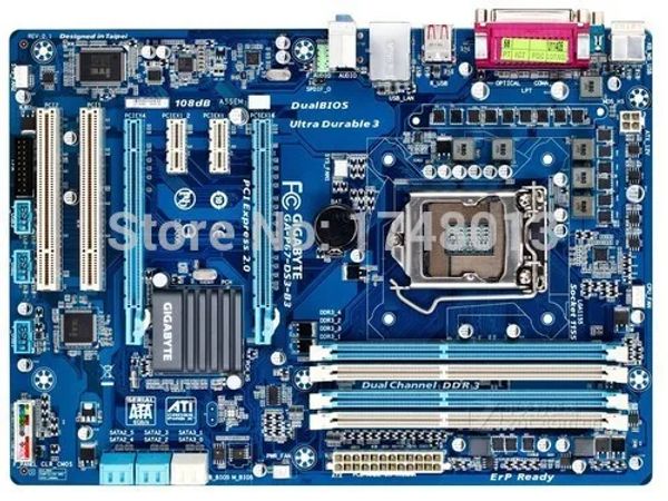 Adattatore Spedizione gratuita Scheda madre originale per Gigabyte Gap67DS3B3 LGA 1155 DDR3 P67DS3B3 32 GB H61 Desktop Mother