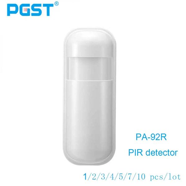 Detector PGST PIR PIR Sensor de movimento Detector de movimento 433MHz EV1527 Para o sistema de alarmes de alarme para casa detector de movimento infravermelho sem fio Segurança doméstica inteligente