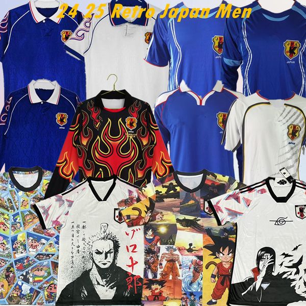 24 25 98 99 06 NAKATA LONGATA RETRO Giappone Maglie di calcio Vintage Away Home Soma Akita Okano Kawaguchi Shirt da calcio classico Kazu Hattori Short Maillots Set