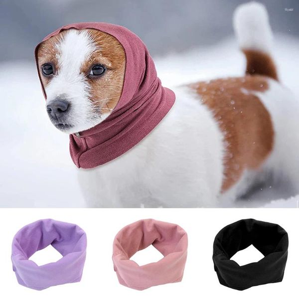 Abbigliamento per cani Grooming inverno copricapo per animali domestici auricolari anti-rumore per le orecchie caldanti Calza calda ridurre gli accessori per sciarpa a pressione