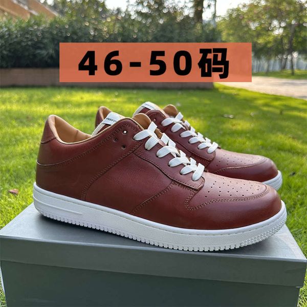 Scarpe da bordo in pelle autentica per uomo nuovo di vanne lavato 46-50 grande