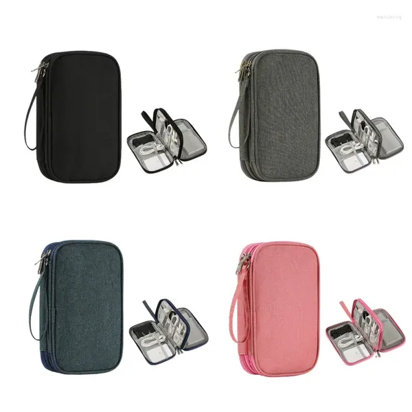 Borse di stoccaggio sacchetto impermeabile portatile per cavi dati di tasto organizzatori Organizzatore di viaggio