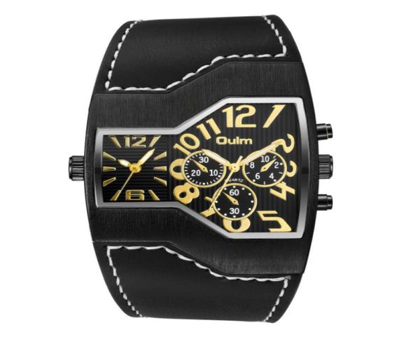 Honourable Streetstyle Goldentrendy Oulm Marke Herren Watch Luxus Ankunft einzigartiges Design großes Zifferblatt Quarz Luminous Man Arms Watch2649050