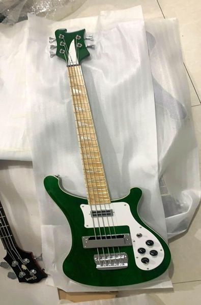 Bütün yeni varış 5 string 4003 rickenbacke elektrik bas gitar metal yeşil 20 06011951464