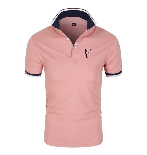 Бренд Roger Federer Men Sulo Plo Frute f Letter Print Print Golf Baseball Tennis Sports Top Top футболка 2207058519379