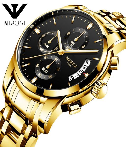 Запястья часы Nibosi Business Affairs Man Forist Watch больше функции шесть игл Quartz Watch1788813