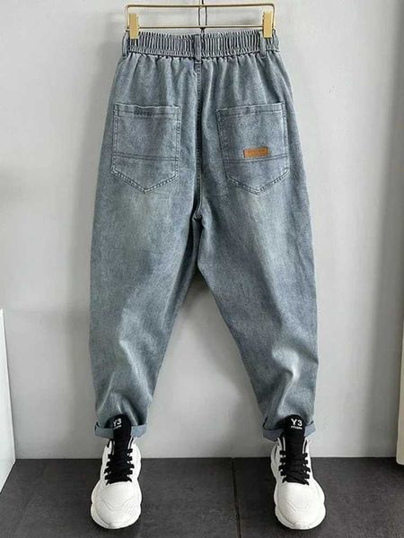 Jeans maschile jeans jeans tagliare pantaloni maschile harem jeans casual wash originale in stile coreano 2024 tendenza moda y2k retrol2403