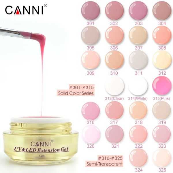 Analysator Canni Großhandel 25pcs Extension Gel Dünner Tarn Tarn Jelly Nail Skulptur Gel Transparent Clear Nagel Maniküre Funktion Gel