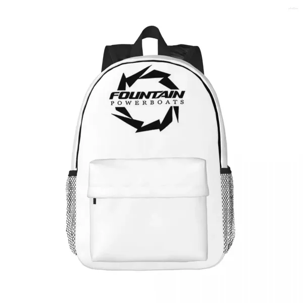 Backpack Fountain Powerboats Boat Backpacks Teenager BookBag Cartoon Students Borse Scuola Borsa per zaino per laptop Bagna grande capacità di grande capacità