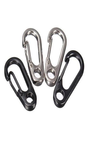 Açık güvenlik tokası alüminyum alaşım dshape tırmanma düğmesi carabiner snap klips kanca anahtarlık anahtarlık anahtarlık karabinerler kamp yürüyüşü k3821578