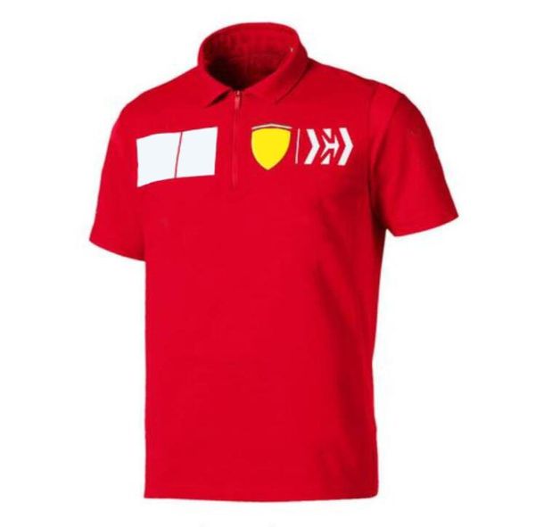 F1 Verse Verse Team Custom Shorpsleaved Polo Shirt Men039s отворотный футболка автомобиль автомобиль. Новая рубашка Polo1954137
