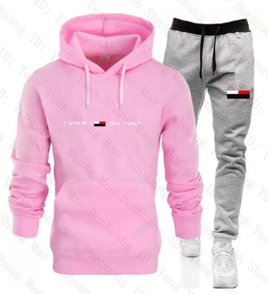 Designer -Tracksuiten Männer Frauen rosa Sets Frühling Herbst Hoodies Hosen 2 -Stück -Set Running Hoody Mens Marke Sweatshirt Sport Jogger 2522977