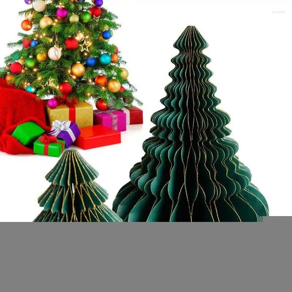 Weihnachtsdekorationen Baum Herzstück Mini Papier Ornamente Party Ornament für Schreibtische Sofas Esstische und