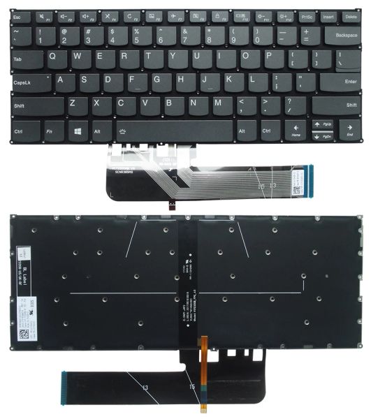 Mäuse neue US -Keyboard -Hintergrund für Lenovo Flex 614ikb 614arr Yoga 53014ikb 53014arr Yoga 73013ikb 73013iwl 73015ikb 73015iwl