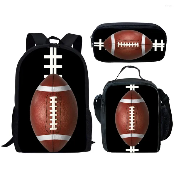 Рюкзак мультфильм новинка Cool Hockey Rugby 3D Print 3PCS/SET SUCK SCHOOL SACK SACTOP DAPTPACK СУМК