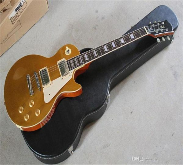 Ankunft der höchsten Qualität LP Standard Gold Blicken E -Gitarre kann Case2586713 hinzufügen