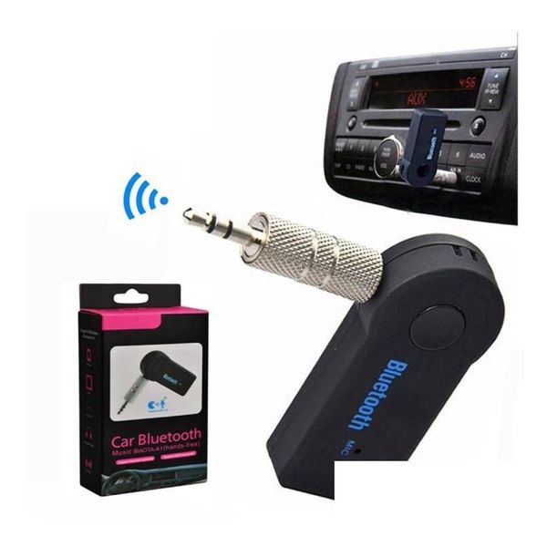 Bluetooth Car Kit 3.5mm Receiver A2DP O Musikadapter Hände mit Mikrofon für Telefon PSP Kopfhörer Tablet3021743 Drop Lieferung Mobile MO DHKXB