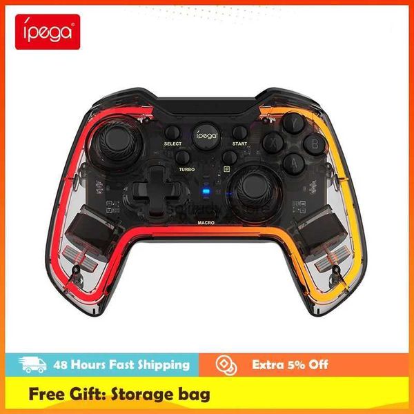 Spielcontroller Joysticks Ipega PG-9238 Upgrade Game Controller für Switch Pro RGB Dazzling Game Board für Android iOS MFI Gaming Phone Controller Neuem Q240407