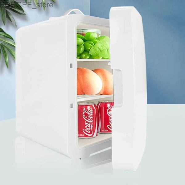 Freezer Mini Car Refriador portátil Friezer portátil e produtos para armazenamento quente Produtos para cuidados com a pele Cosméticos alimentos e bebidas adequados para vários cenários Y240407
