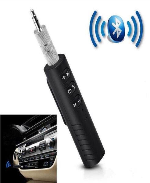 Auto Bluetooth -Geräteempfänger Aux Audio -Adapter -Clip -Typ Mini Wireless Hands Music Kit für Home Stereo -System Kabeled Headphon6372442