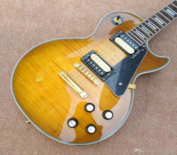 Tiger Top Customization Yellow LP -Gitarre Verschiedene Elektrogitarren können angepasst werden1352611