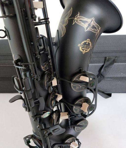 Tenor de qualidade Saxofone Japão Suzuki Matt Black Musical Instrument Profissional Tenor Sax 8332393