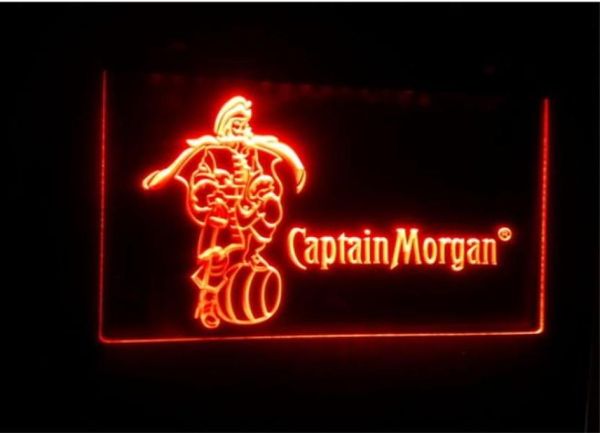 B68 Капитан Морган Скресс Бар Бар NR LED NEON LIGHT SIGN Знак дома Crafts4270002