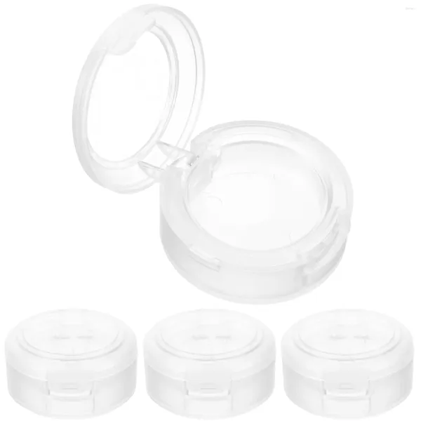 Speicherflaschen 4pcs leer Lidschatten Pfannen runde Kosmetikbehälter für Frauen Mädchen