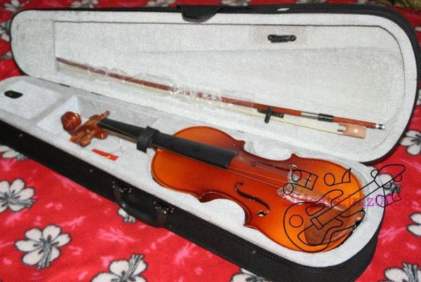 NEU 44 Violin Vollgröße mit Fall Bug hoher Qualität Erwachsener Geigenkiefern Panel6256757