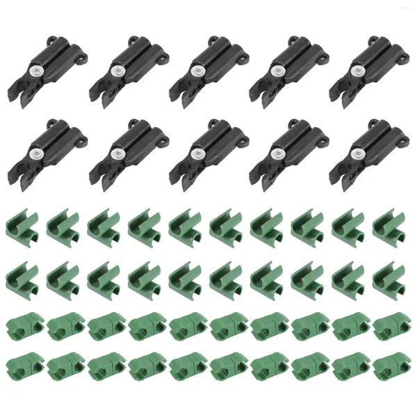 Tigelas 50pcs Ajuste o clipe de estacas de estacas de Trellis de Trellis para Gardening Solping Supports Supports (8 mm)