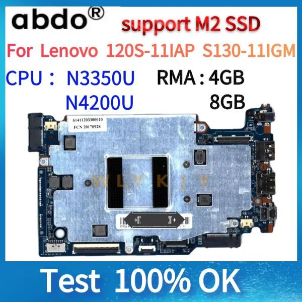 Placa -mãe para Lenovo 120S11IAP S13011IGM Laptop Motherboard.CPU N3350 N4200 RAM 4GB/8GB Suporte