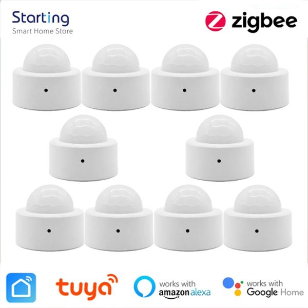 Leser Tuya Zigbee PIR Motion Sensor Human Motion Sensor Smart Home Security Detektor Smart Life Control arbeiten mit Alexa Google Home zusammen