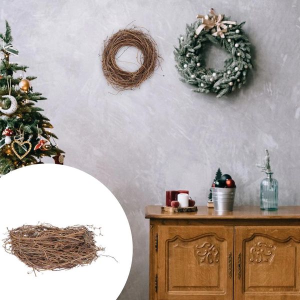 Fiori decorativi Smilax Rattan Rustico arredamento per matrimoni Accessorio Wicker Strumento fai -da -te Festa Adornaggio in legno Garland Frame terreno