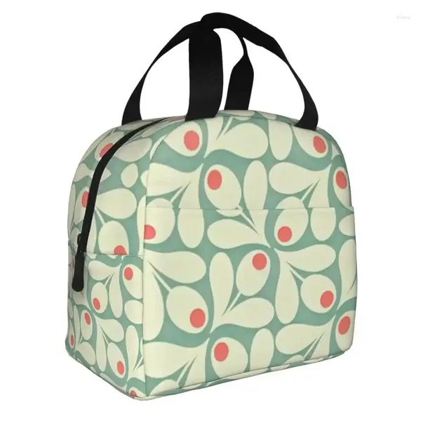 Aufbewahrungstaschen Custom Orla Kiely Blumen Lunchtasche Männer Frauen warme kühlere isolierte Kisten für Kinderschule Kinder